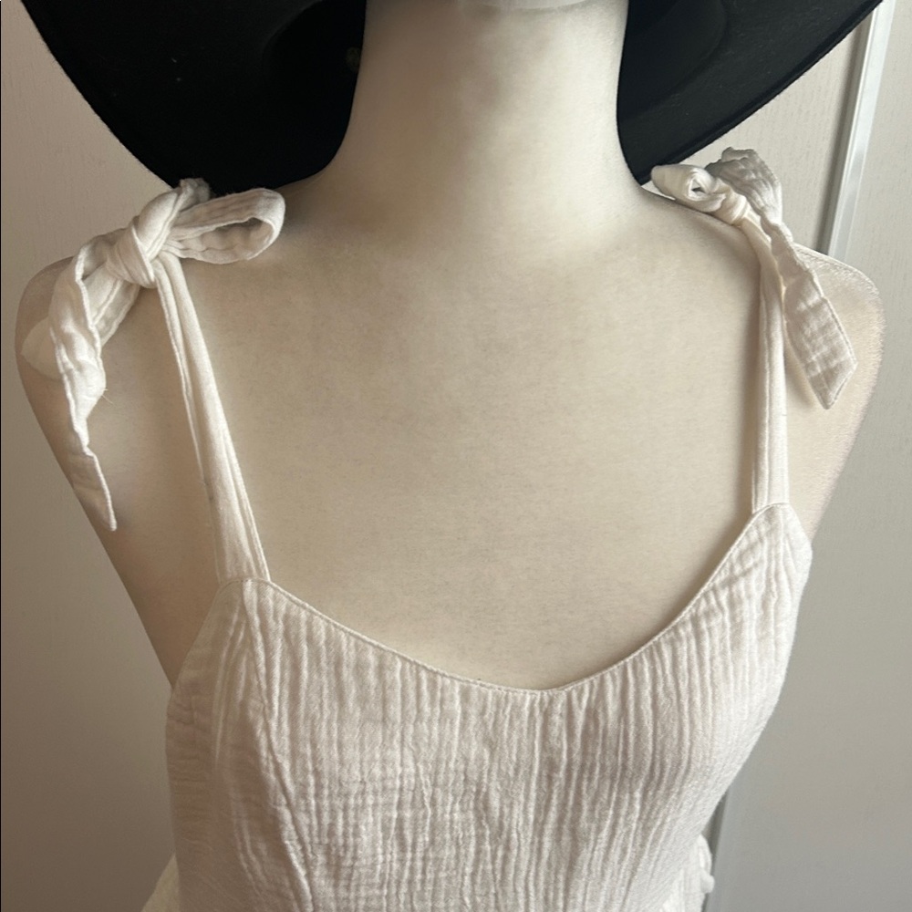 Old Navy White Smocked mini dress - Picture 2 of 8
